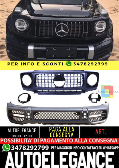 😎Bodykit compatible with Mercedes G-Class W463 W464 2018+ chrome grille😎