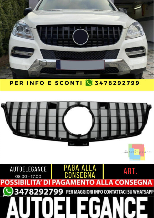 😎Griglia compatibile con Mercedes-Benz W166 ml nero😎