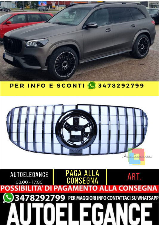🔥Griglia compatibile con Mercedes GLS x167 (2020+) nero lucido🔥