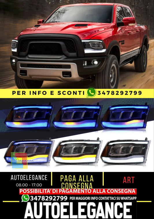 Full LED headlights for Dodge Ram 1500/2500/3500 2009-2018/Ram 1500 Classic 2019-2021 