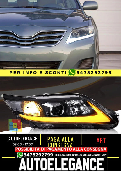 Fari LED sequenziali per Toyota Camry 2010-2011 ABS, PMMA, VETRO Materiale YAA-K