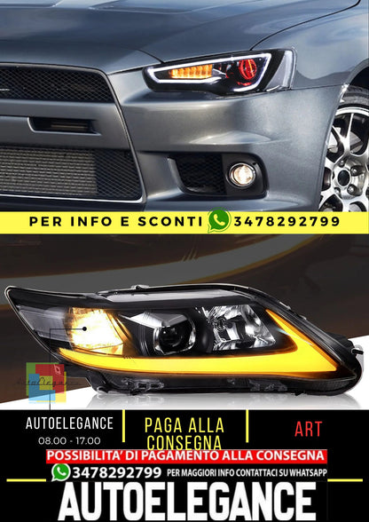 Fari e fanali posteriori per proiettore a doppio raggio Demon Eye per Mitsubishi Lancer EVO X 2008-2018 (combinazione a scelta multipla)