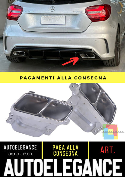 Exhaust Pipes suitable for Mercedes A-Class (W176) CLA (W117) GLA (X156)