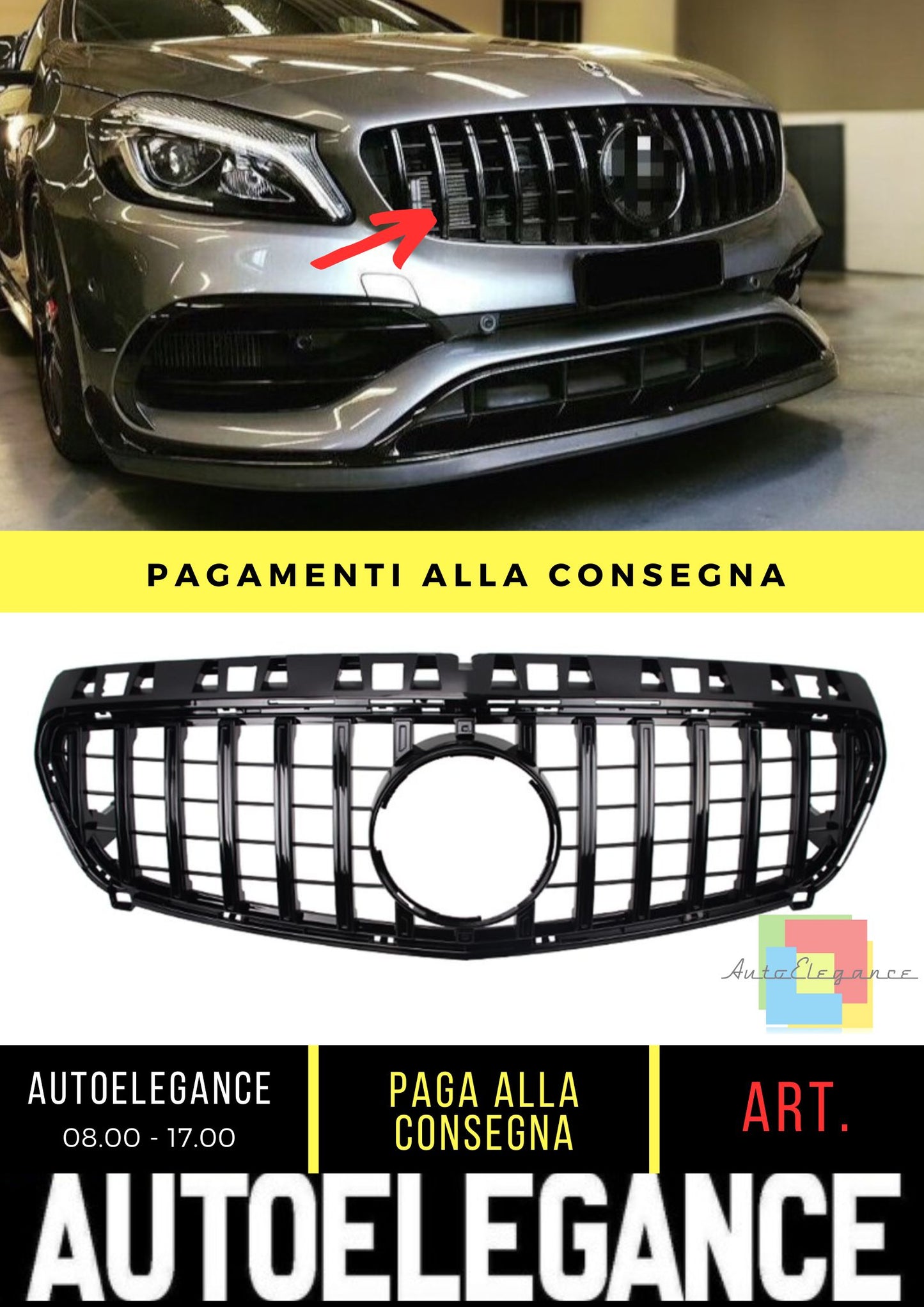 Grille suitable for Mercedes A-Class (W176) (2012-2015)