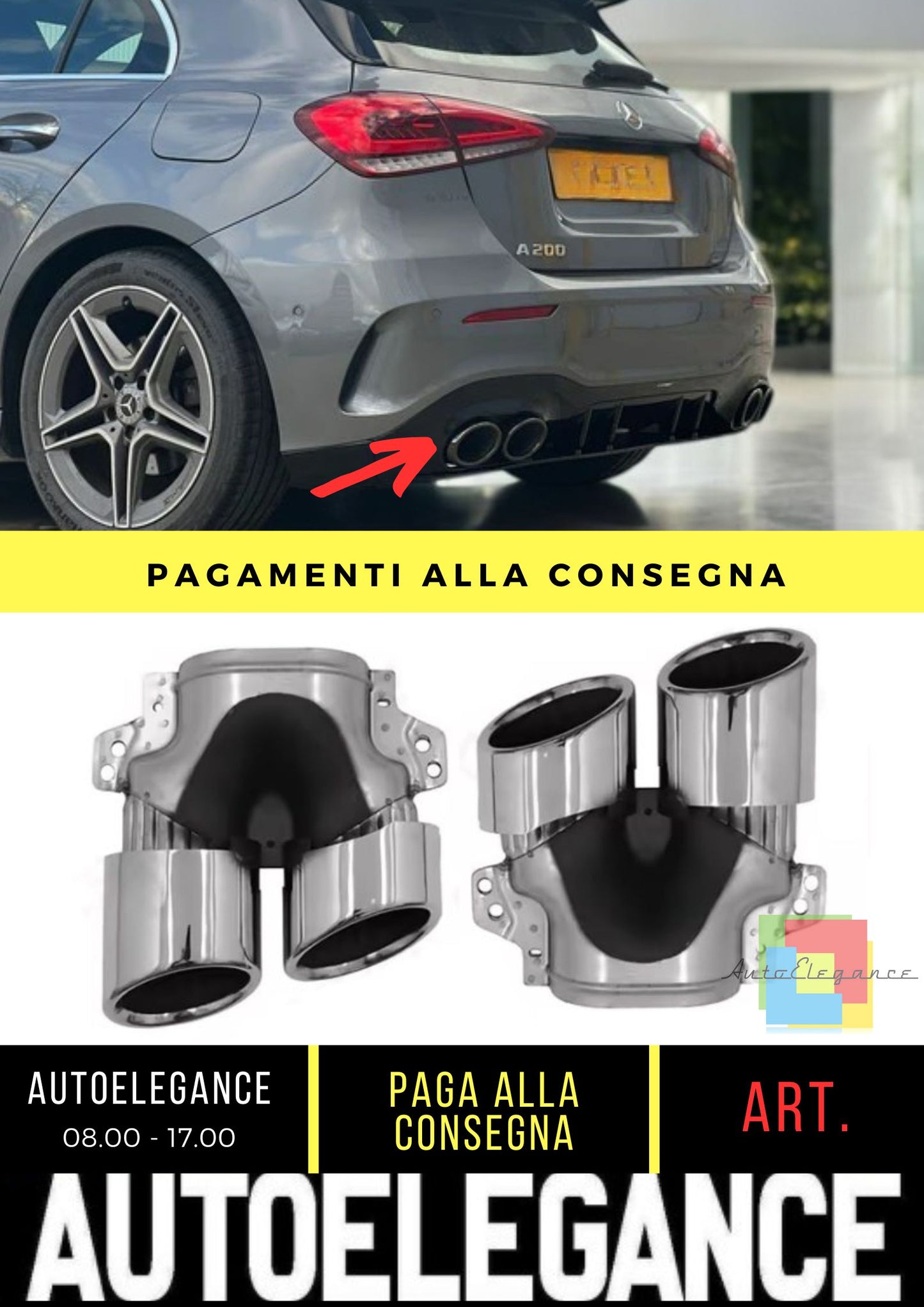 Exhaust Pipes suitable for Mercedes A-Class (W177)