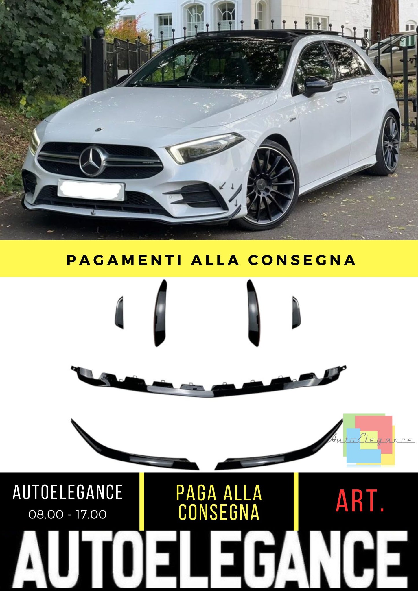 Aero Flaps adatto per Mercedes A-Class (W177) Hatchback Sedan (2018+)