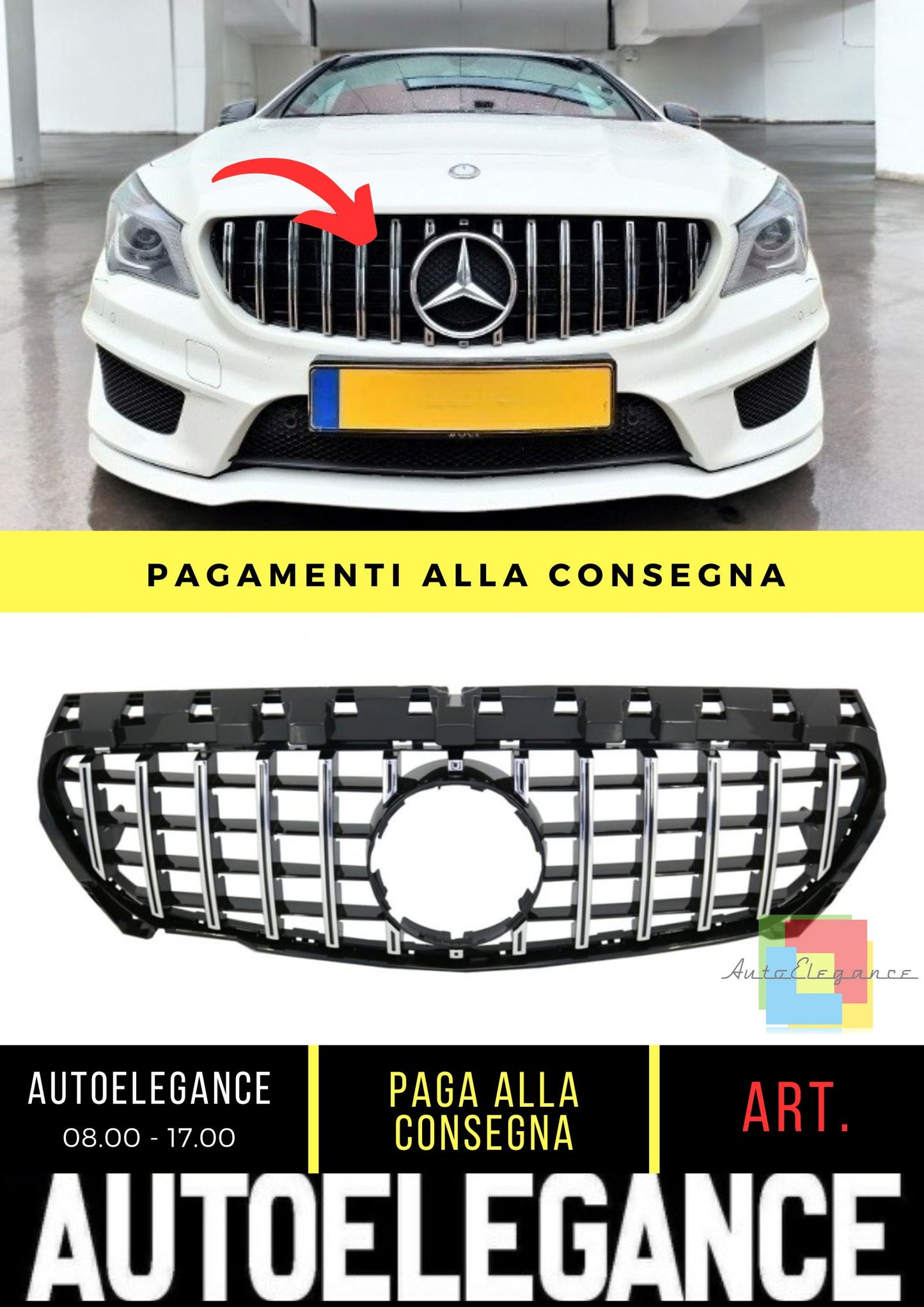 Grille suitable for Mercedes CLA (C117) (2013-2016)