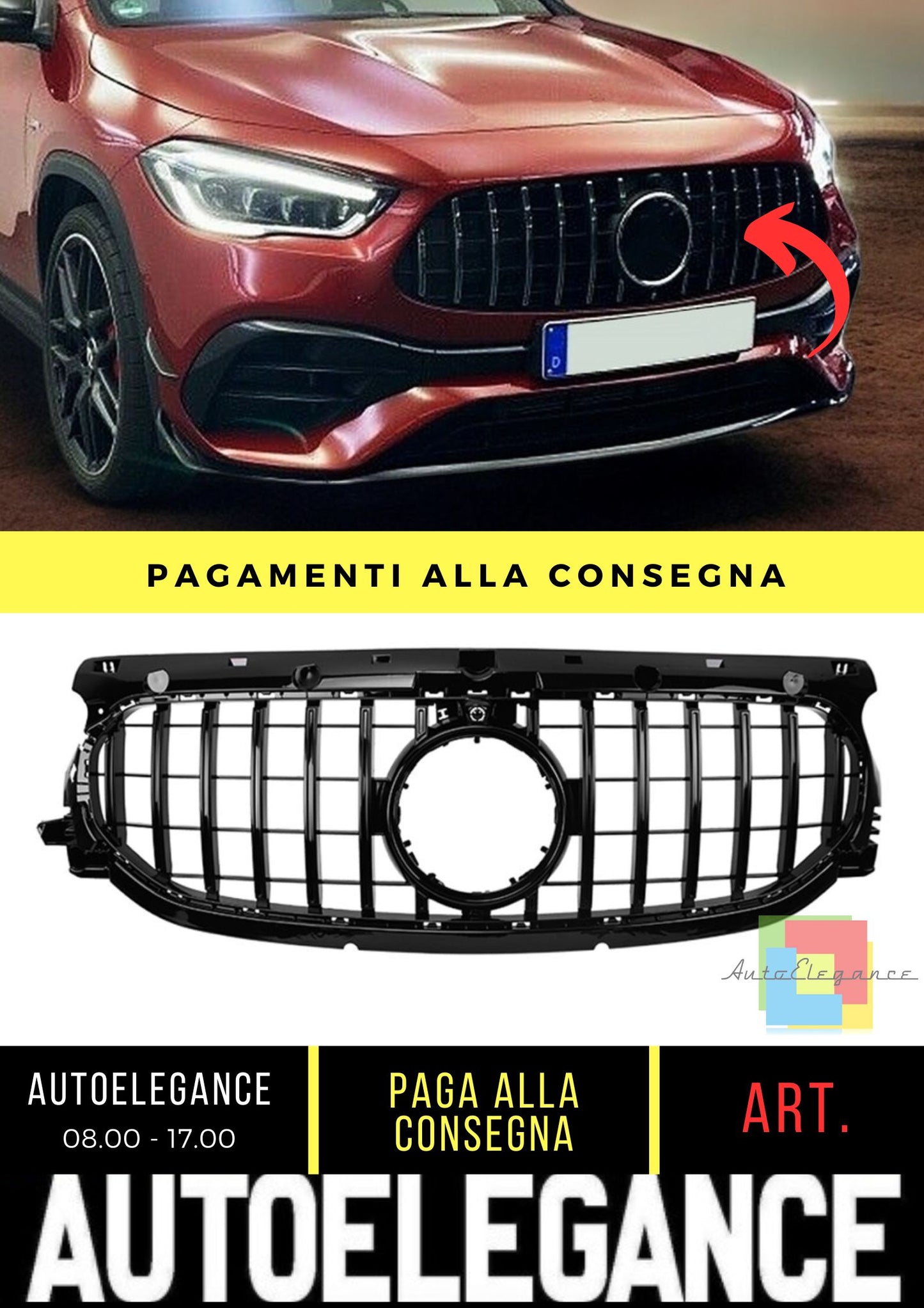 Griglia adatto per Mercedes GLA (H247) (2020+)