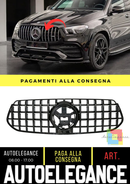 Grille suitable for Mercedes GLE (W167) SUV (C167) Coupe (2018-On)