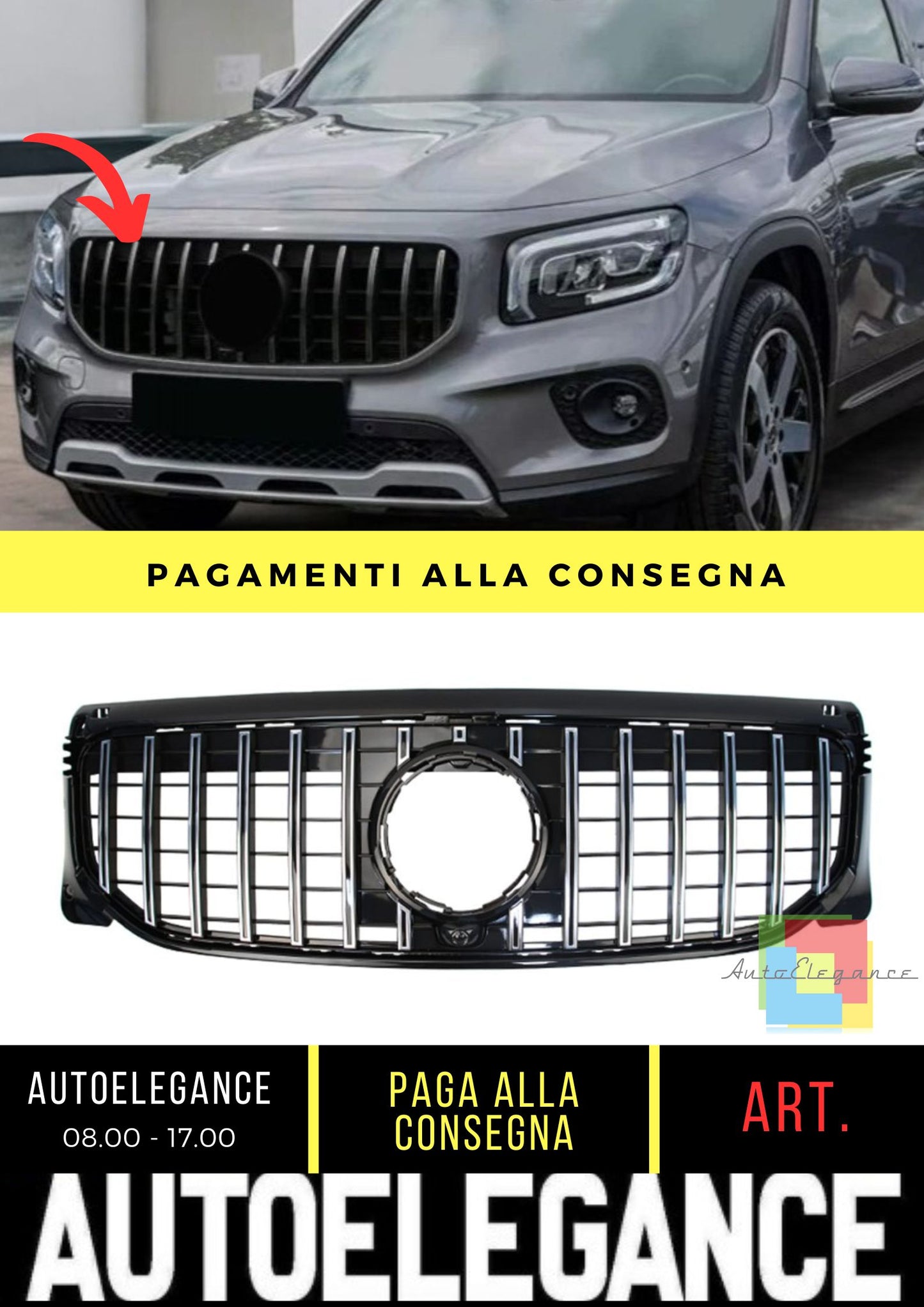 Grille suitable for Mercedes GLB (X247) (2019-On)
