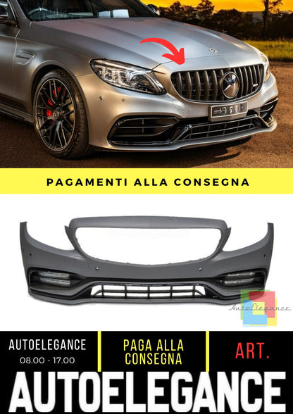 Paraurti Anteriore adatto per Mercedes C-Class (W205) 2013-2021