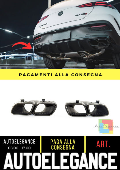 Terminali di Scarico adatto per Mercedes GLE (W167) SUV (C167) Coupe (2018-On)