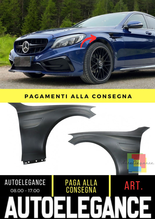 Parafanghi anteriori adatto per Mercedes C-Class (W205) (2013-2021)