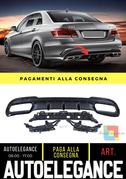 Diffusore adatto per Mercedes E-Class (W212) Sedan Estate Facelift (2013-2016)