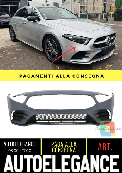 Paraurti Anteriore adatto per Mercedes A-Class (W177) Hatchback Sedan (2018-On)