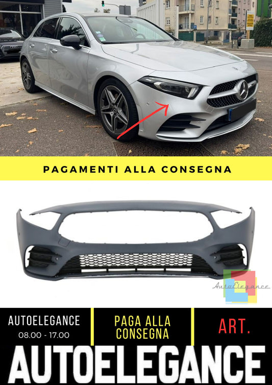 Paraurti Anteriore adatto per Mercedes A-Class (W177) Hatchback Sedan (2018-On)