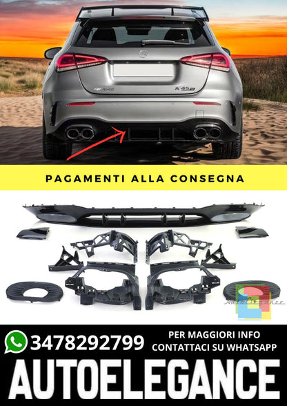 Diffusore adatto per Mercedes A-Class (W177) Hatchback (2018-On)