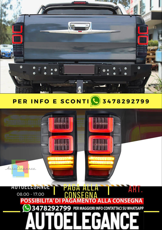 Fanali posteriori Full LED per Ford Ranger (T6) 2012-2018 (non adatti per modelli USA)