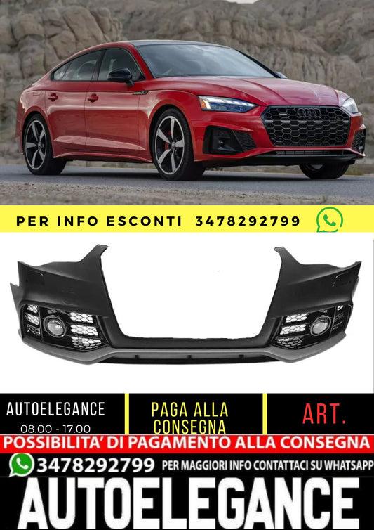 Paraurti anteriore RS 2020 Look per Audi A5 (8T) Coupe Cabrio Sportback Facelift (12-17)