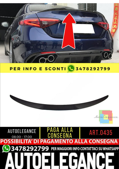🔥SPOILER adatto per Alfa Romeo Giulia 2015+