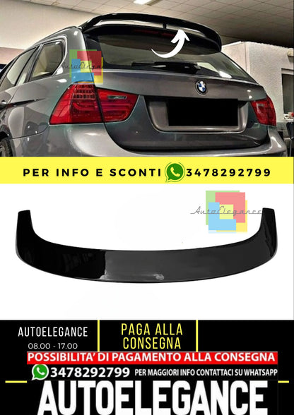 Spoiler tetto Touring BMW 3 E91 2005-2012 nero lucido