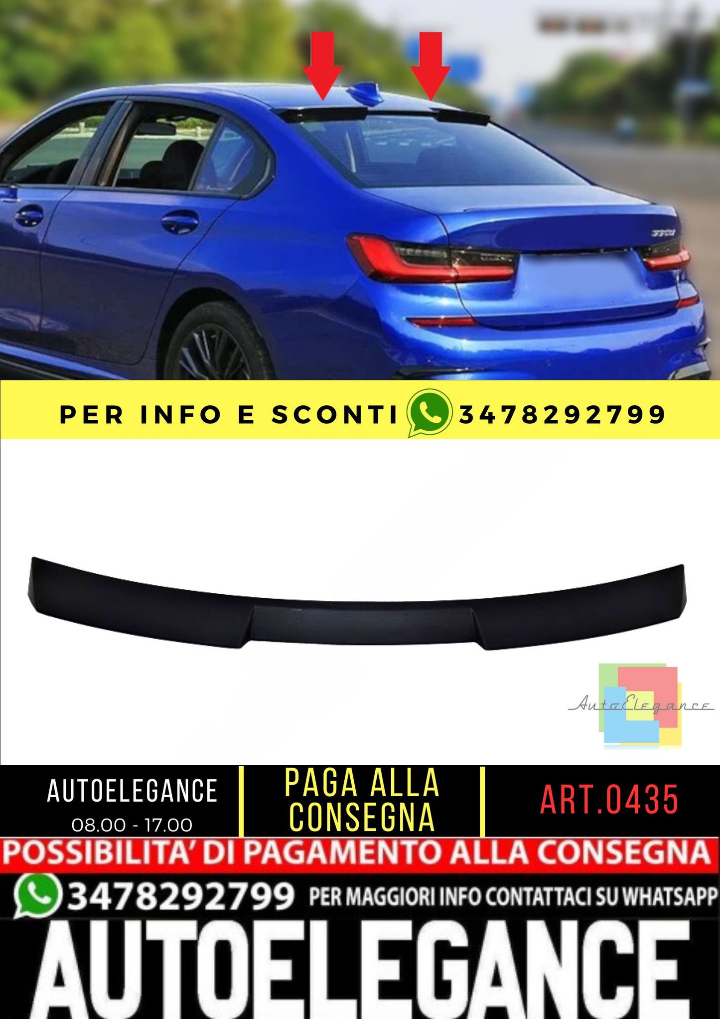 🔥SPOILER adatto per BMW 3 G20 2018+