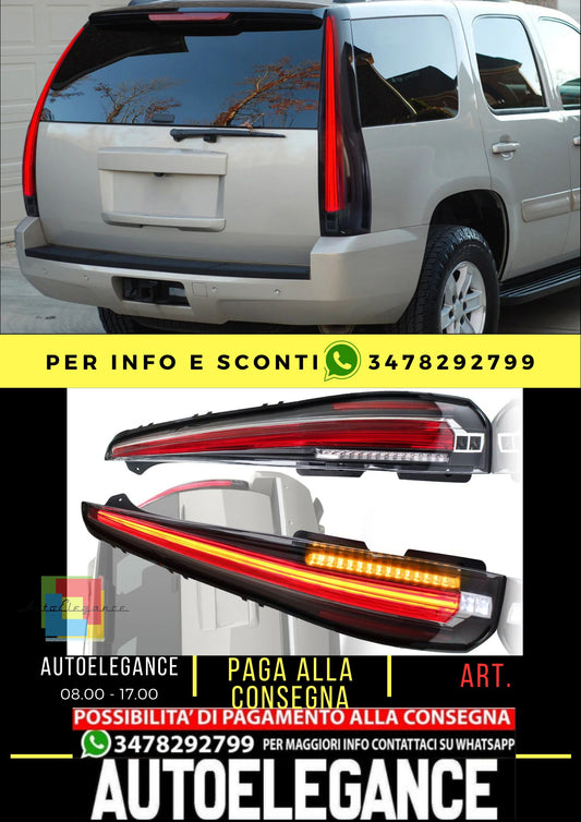 Luci posteriori suburbane GMC Yukon Tahoe 2007-2014 ABS, PMMA, materiale VETRO YAB-GMC-0156B
