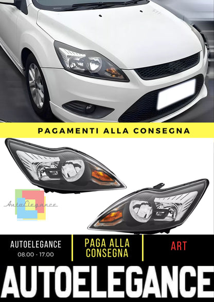 Kit fari anteriori adatti per Ford Focus MK2 II 2 prima del 2010 nero