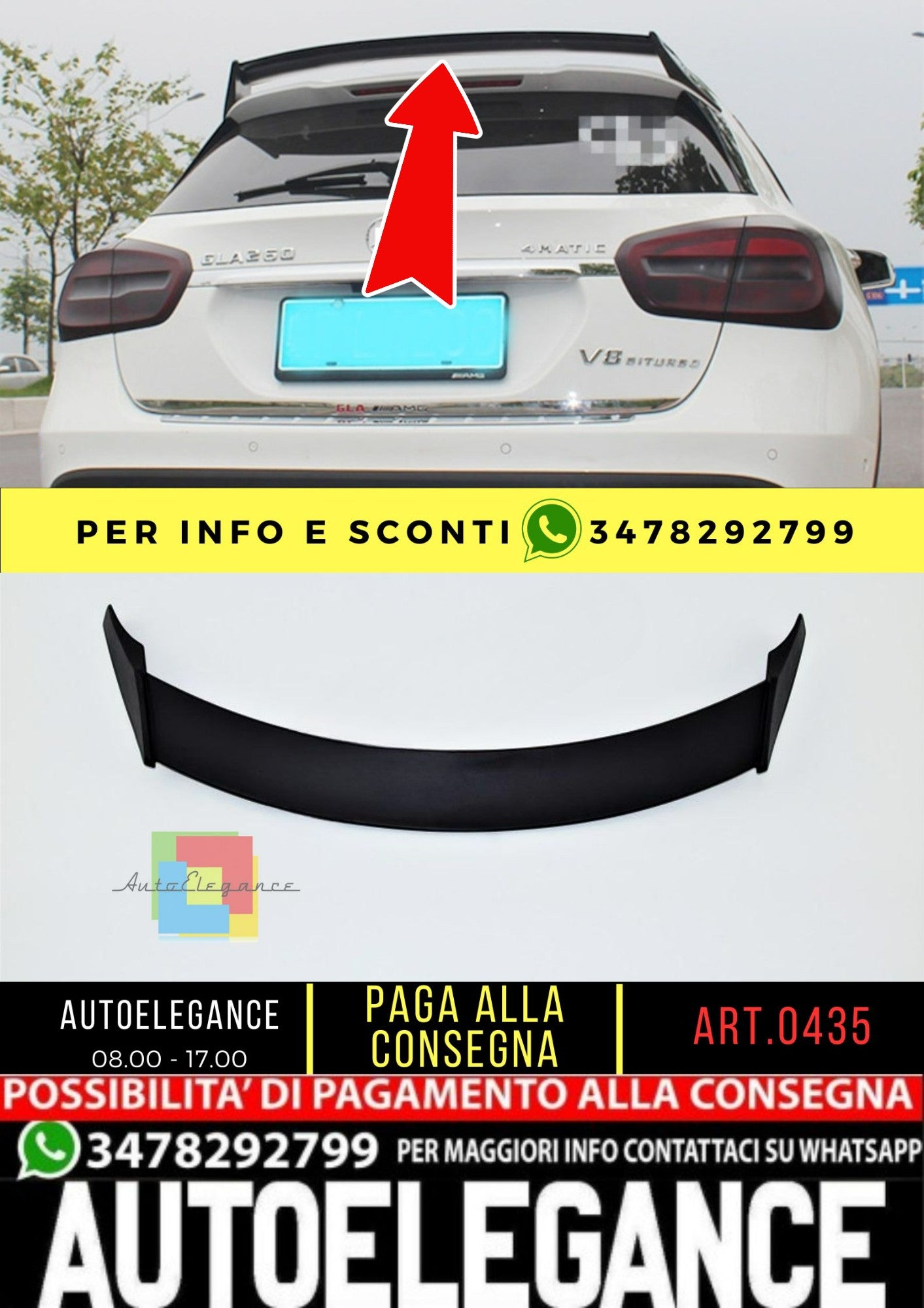 🔥SPOILER adatto per Mercedes GLA X156 2013-2019