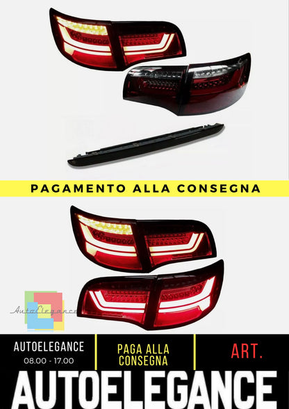 FANALI POSTERIORI LED AUDI A6 4F 04-11 FRECCE ANTERIORI RS + LUCE FRENO NERA