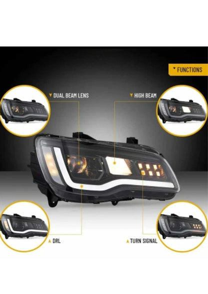 Fari a proiettore LED per Chrysler 300 2011–2023