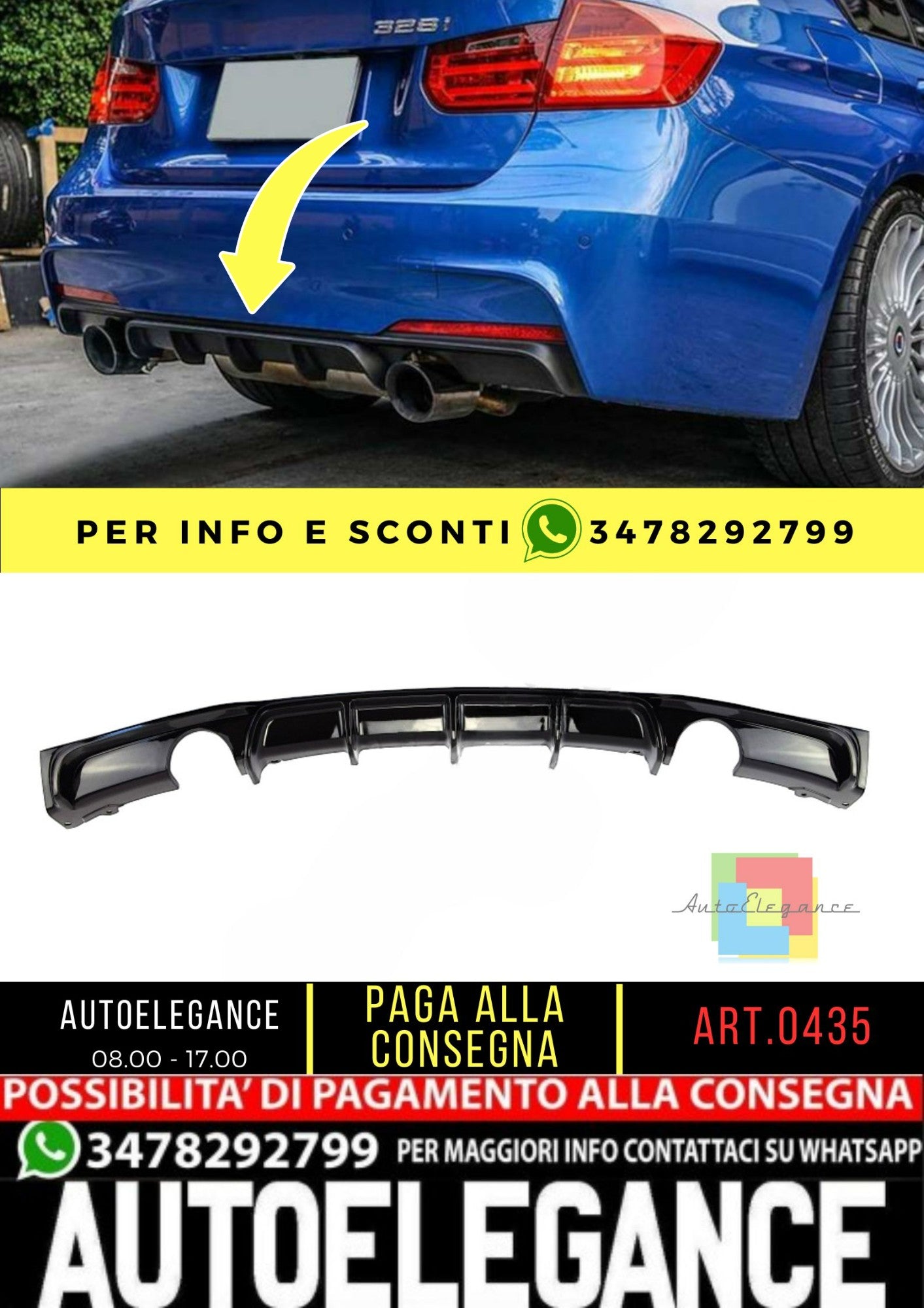🔥SPOILER adatto per BMW 3 F30 F31 2011-2018