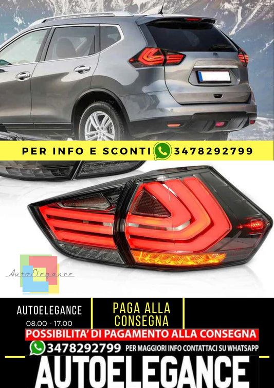 Fanali posteriori a LED per gruppi ottici posteriori Nissan Rogue 2014-2019