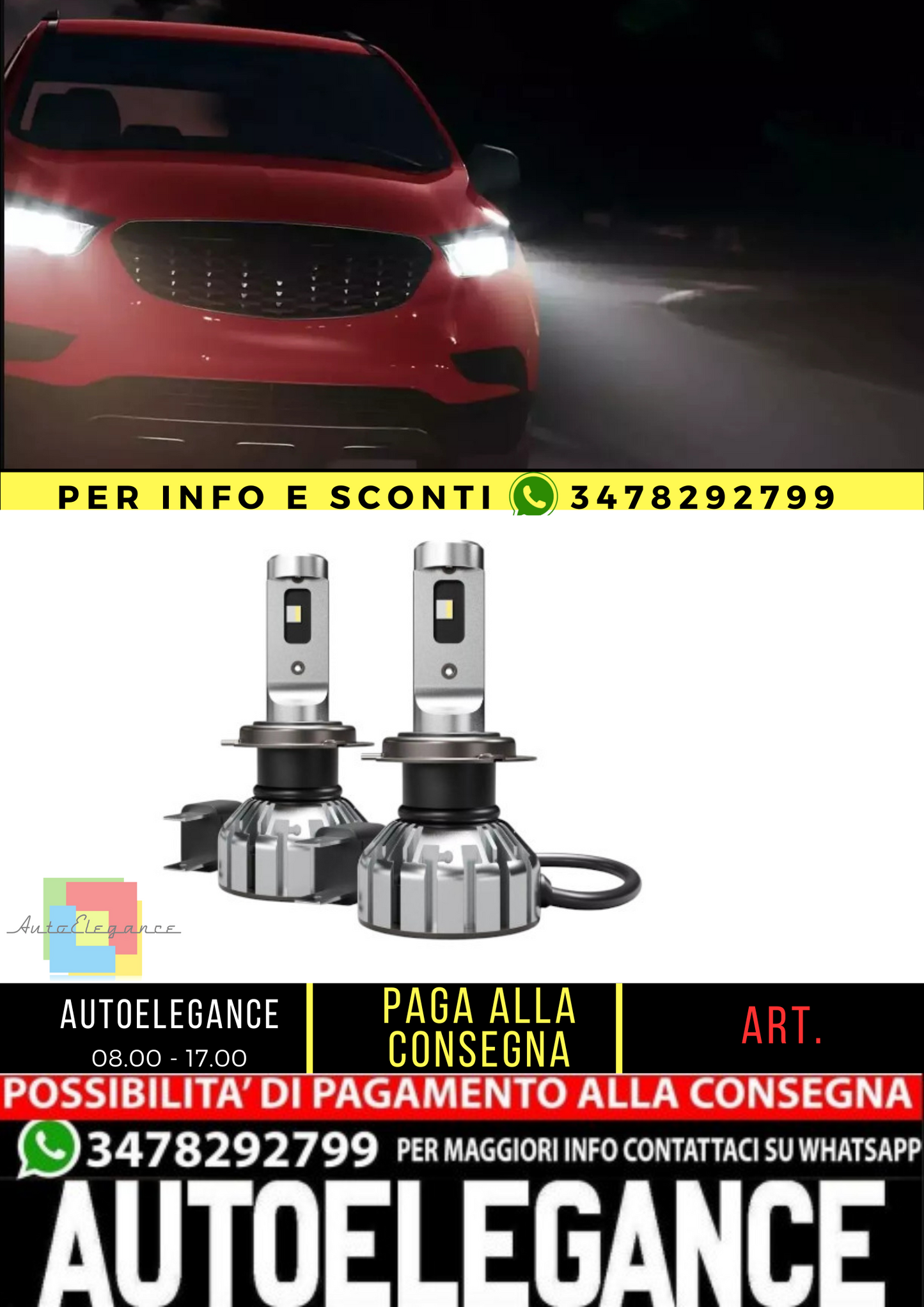 OSRAM NIGHT BREAKER LED SMART H7 6000K per VW Caddy Crafter Scirocco T5 T6 Polo