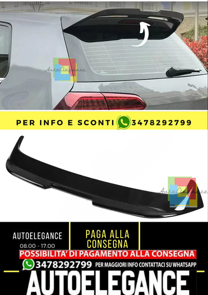 VW Golf 7 / 7.5 R-line 2012-2020 Hatchback SPOILER TETTO nero opaco