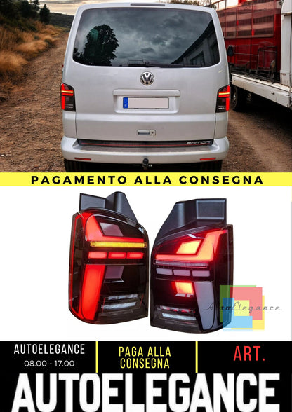 Luci posteriori LED per VW T6.1 bus FRECCE DINAMICHE nere ANIMAZIONE PARTENZA