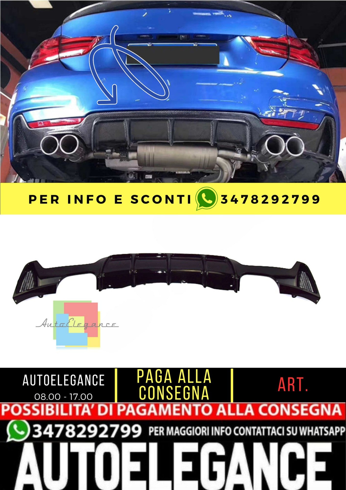 🔥SPOILER adatto per BMW 4 F32 F33 F36 2013-2020