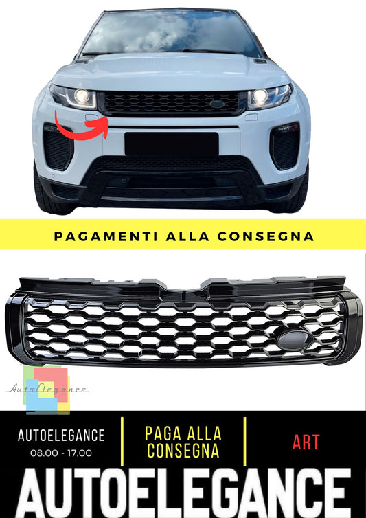 Black Gloss Sport Grille Suitable for Range Rover Evoque L538 2015-2018