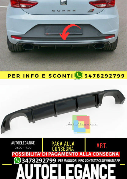 Leon Mk3 FL Max V1 Diffusore Uscita Sinistra + Destra Pianoforte Nero Vuoto Plastica / 2017-2020