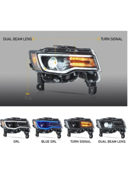 LED Headlights for Jeep Grand Cherokee 2014-2021 (WK2) 