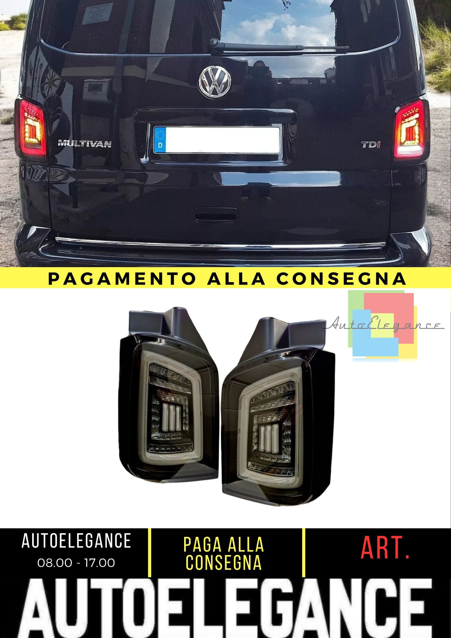 Luci posteriori LED luci posteriori per VW T5 bus 03-15 frecce LED grigio lightbar set