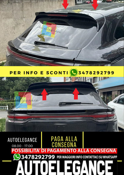 Porsche Macan 2014-2024 SPOILER TETTO nero lucido