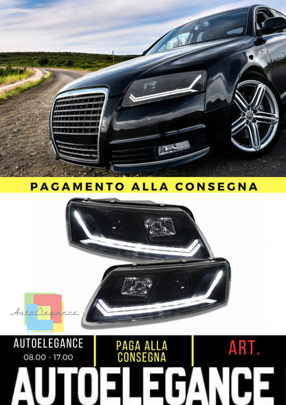 Fari allo xeno per AUDI A6 4F 04-08 LED Luce diurna Frecce Dinamiche
