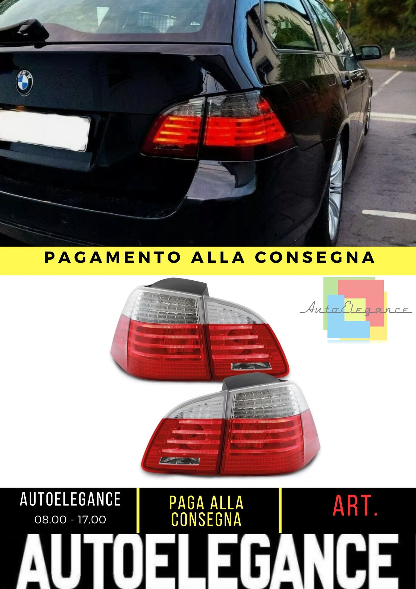 Luci posteriori LED per BMW E61 Touring 2004-03/2007 rosse sinistre luci posteriori