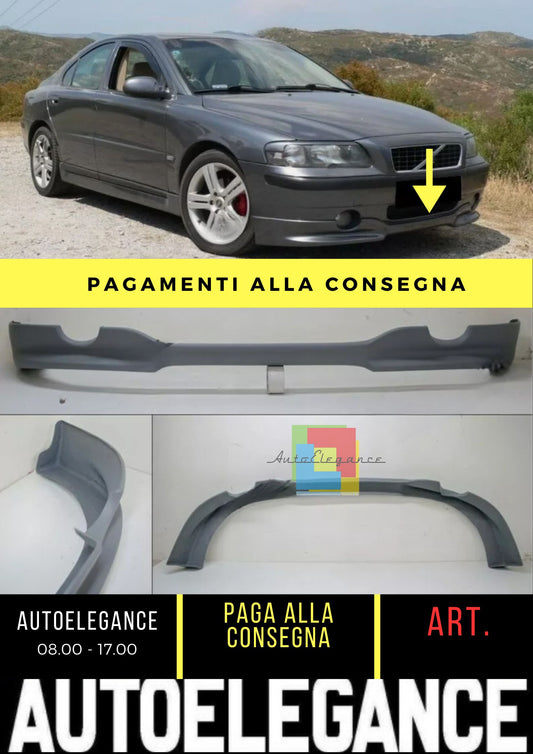 VOLVO S60 2002 - 2005 - SPOILER / FRONT SKIRT - R DESIGN look 