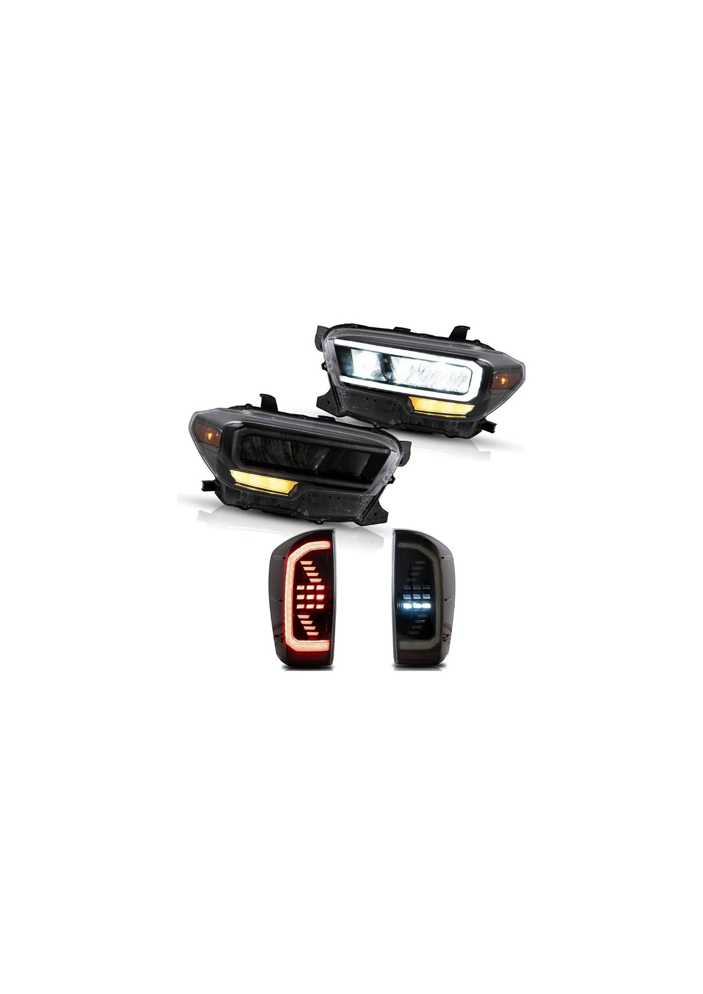 LED Headlights and Taillights Compatible with Toyota Tacoma 2016-2019