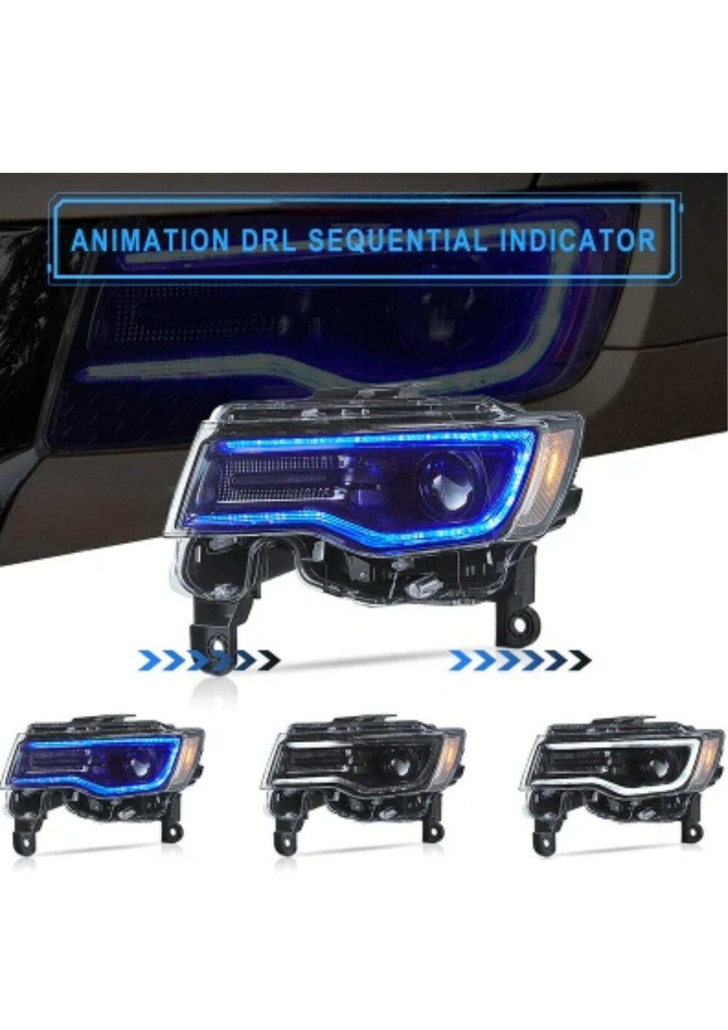 LED Headlights for Jeep Grand Cherokee 2014-2021 (WK2) 