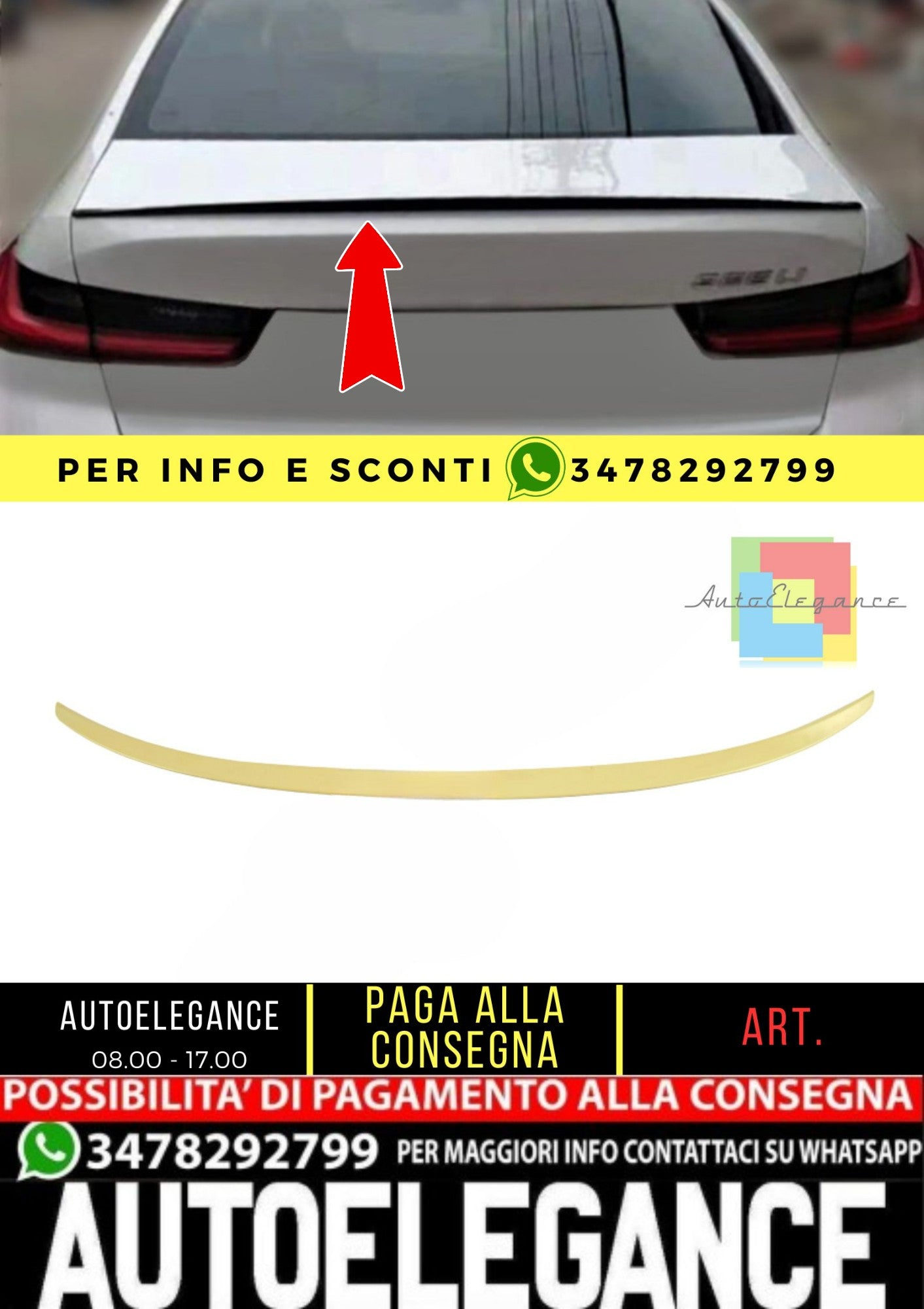 🔥SPOILER adatto per BMW 3 G20 2018+