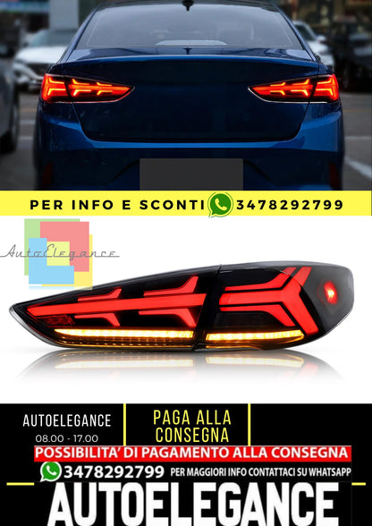 Luci posteriori a LED per Hyundai Sonata 2018 2019 con animazione di avvio DRL indicatore sequenziale