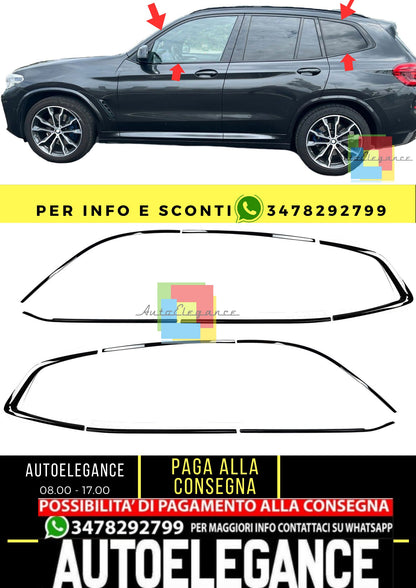 Copri fienstrini nero set di finiture BMW X3 G01 dal 2017